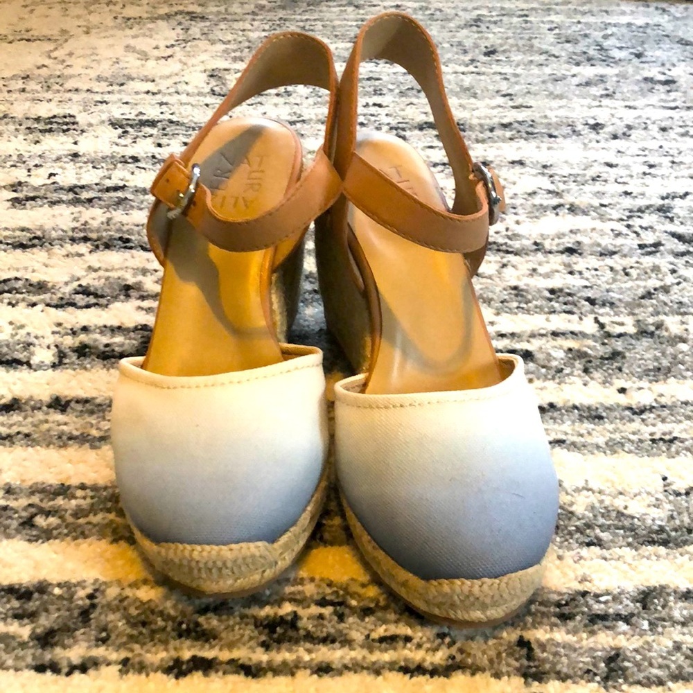Naturalizer espadrille wedge sandal size 6